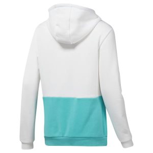 Reebok Classic Vector Kapuzenpullover Damen - Weiß/Türkis - DE 592-UKI